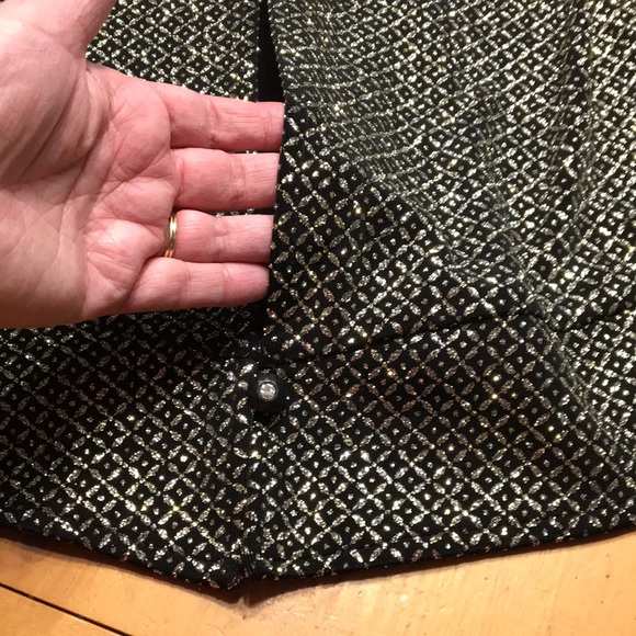 Ronni Nicole Vintage Black & Gold Glitter Blouse - Host Pick - Picture 14 of 16